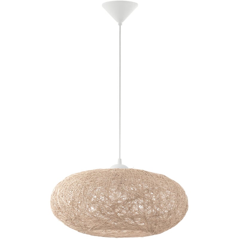 immagine 0 del prodotto lampadario a sospensione classico campilo policarbonato bianco beige 1 luce e27