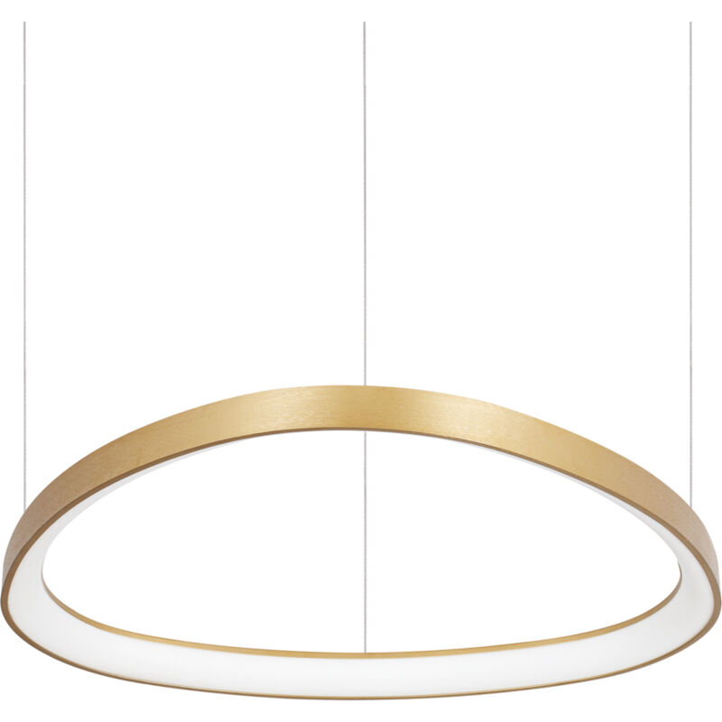 foto del prodotto lampadario a sospensione contemporaneo gemini metallo ottone led 48w 3000k ip20