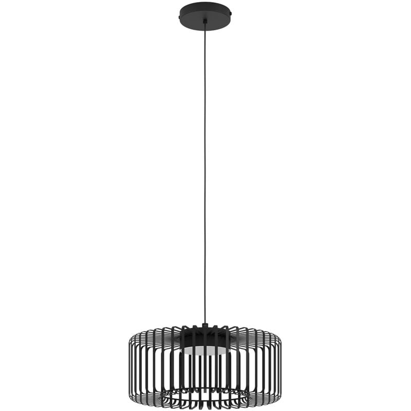 foto del prodotto lampadario a sospensione contemporaneo ginestrone z acciaio nero 1 luce led 22w