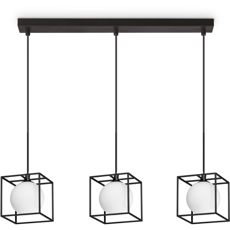 foto del prodotto lampadario a sospensione contemporaneo lingotto metallo nero g9 4w 3000k ip20
