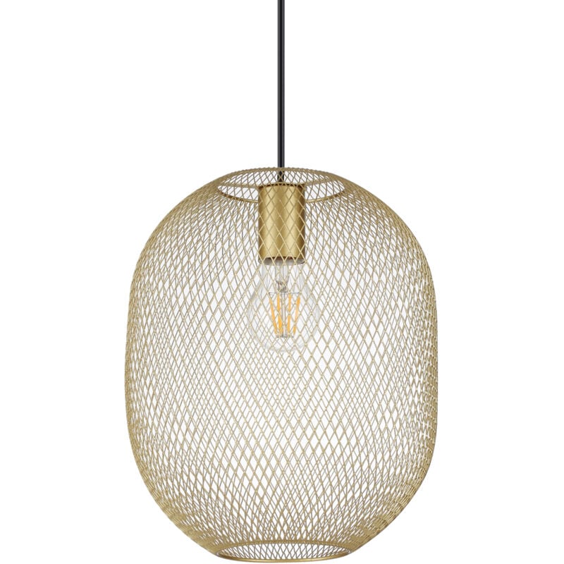 foto del prodotto lampadario a sospensione contemporaneo net metallo oro 1 luce e27 42w ip20