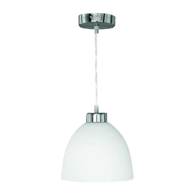 foto del prodotto lampadario a sospensione in vetro opalino bianco d 20cm 040004629