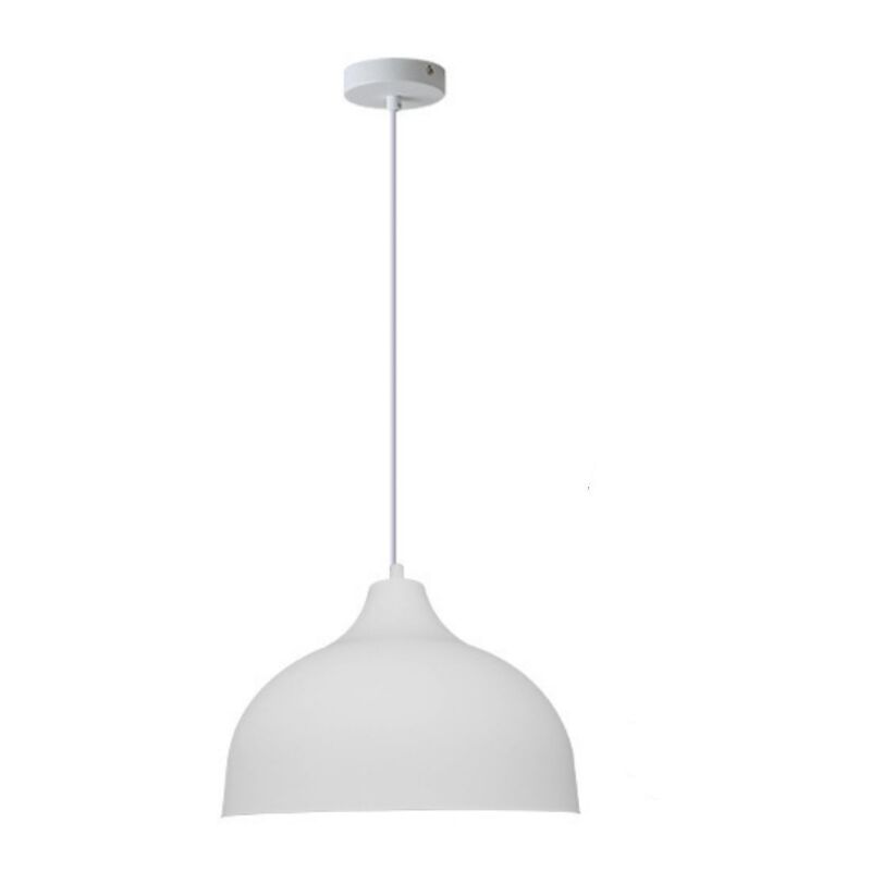 foto del prodotto lampadario a sospensione industriale retr lampada a sospensione metallo plafoniera bianco lampada da soffitto creativo