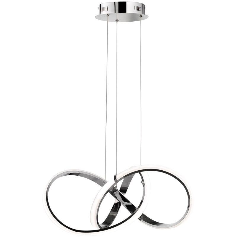 foto del prodotto lampadario a sospensione integriert, 42 w, chrom, 55 x 55 x 27 cm wofi