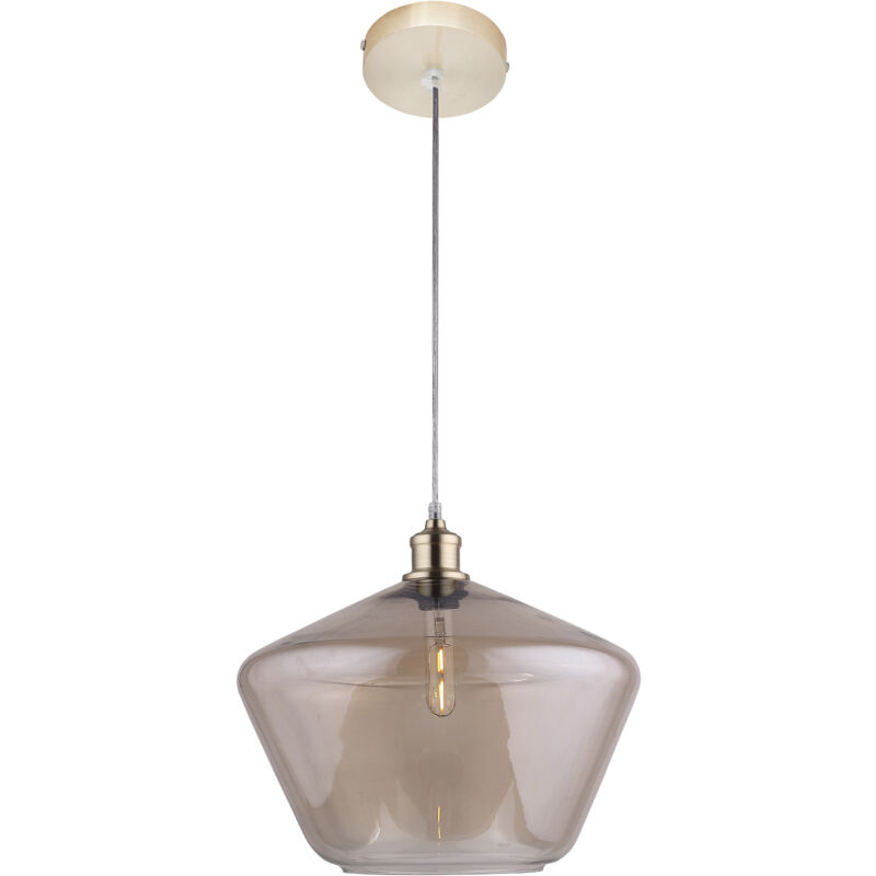 foto del prodotto lampadario a sospensione lumineca extipe 40 x 30 cm ambra