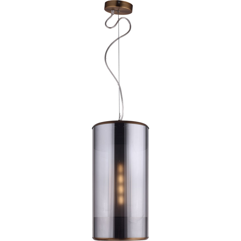 foto del prodotto lampadario a sospensione lumineca geminic 20x40 cm grigio