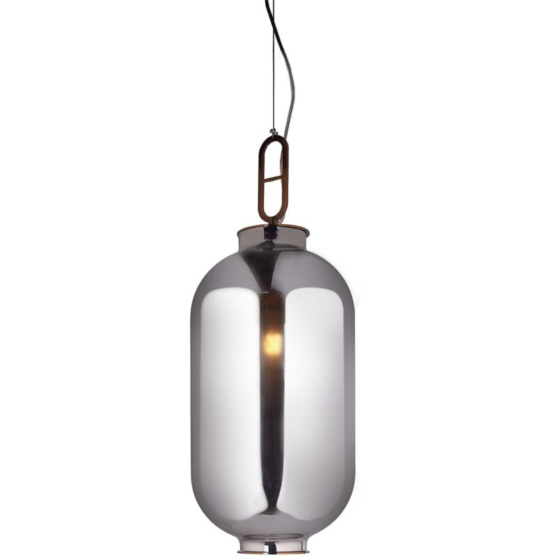 foto del prodotto lampadario a sospensione lumineca gylus 27x75 cm grigio