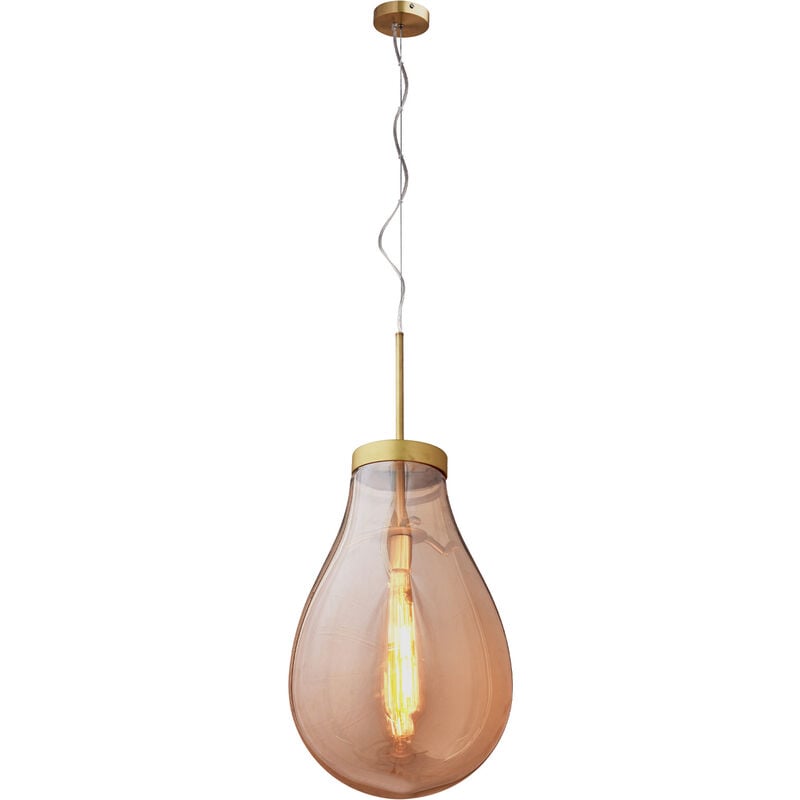 foto del prodotto lampadario a sospensione lumineca hatann m 40x65 cm