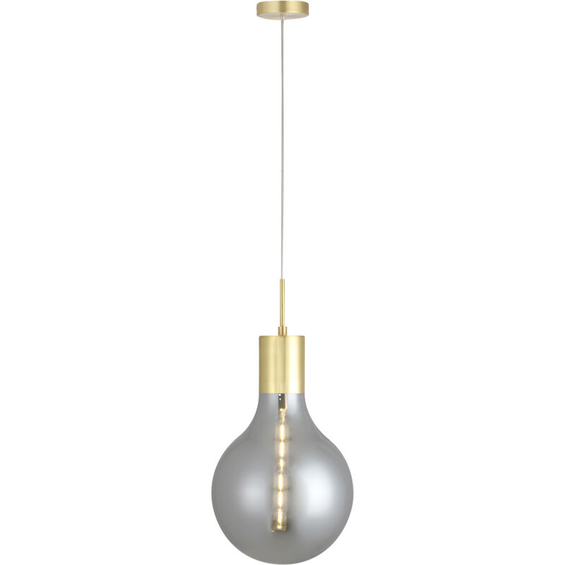 foto del prodotto lampadario a sospensione lumineca laugo 30x50 cm smoky