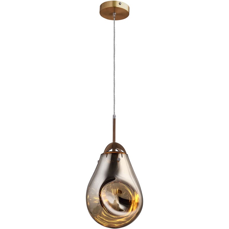 foto del prodotto lampadario a sospensione lumineca panist 23x30 cm champagne