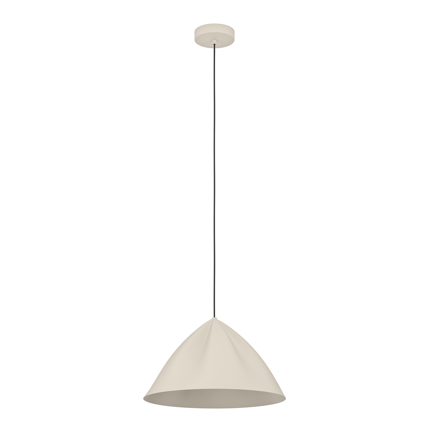 foto del prodotto lampadario a sospensione minimal podere acciaio sabbia 1 luce e27