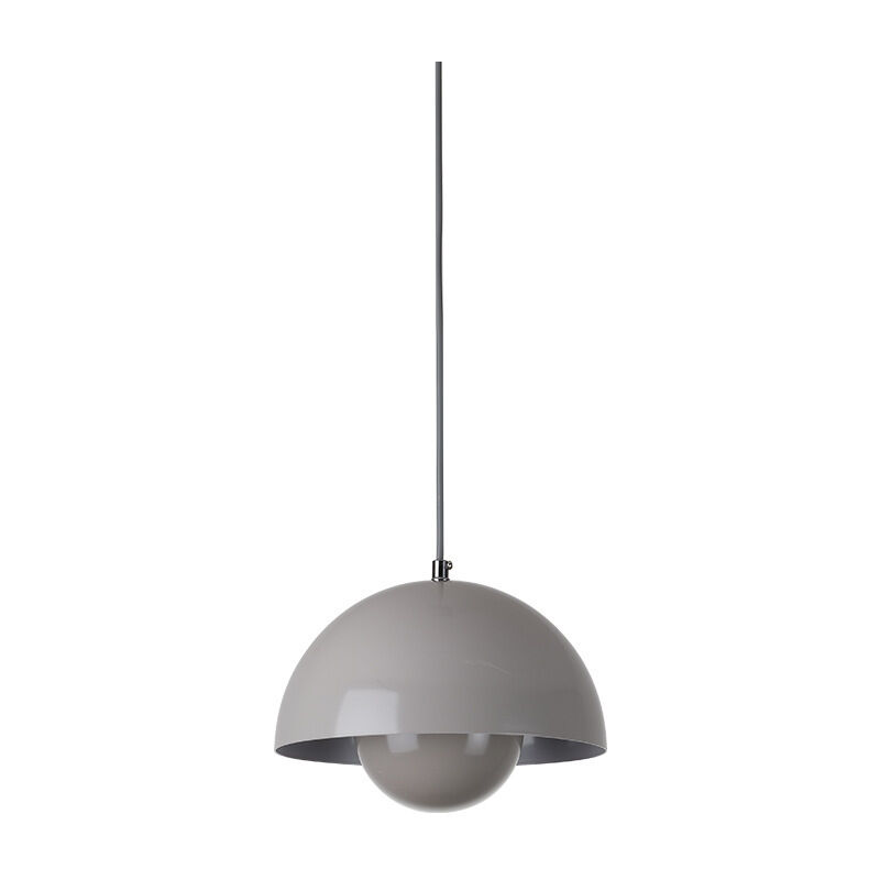 foto del prodotto lampadario a sospensione moderna lampada a sospensione semplice regolabile lampada a soffitto metallo grigio latte