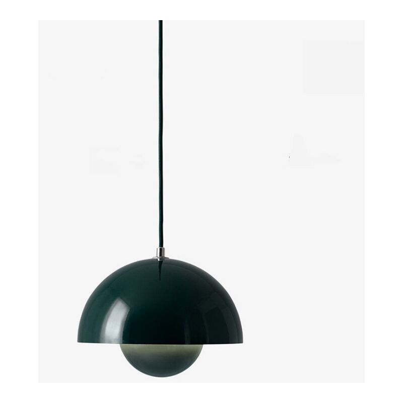 foto del prodotto lampadario a sospensione moderna lampada a sospensione semplice regolabile lampada a soffitto metallo verde scuro