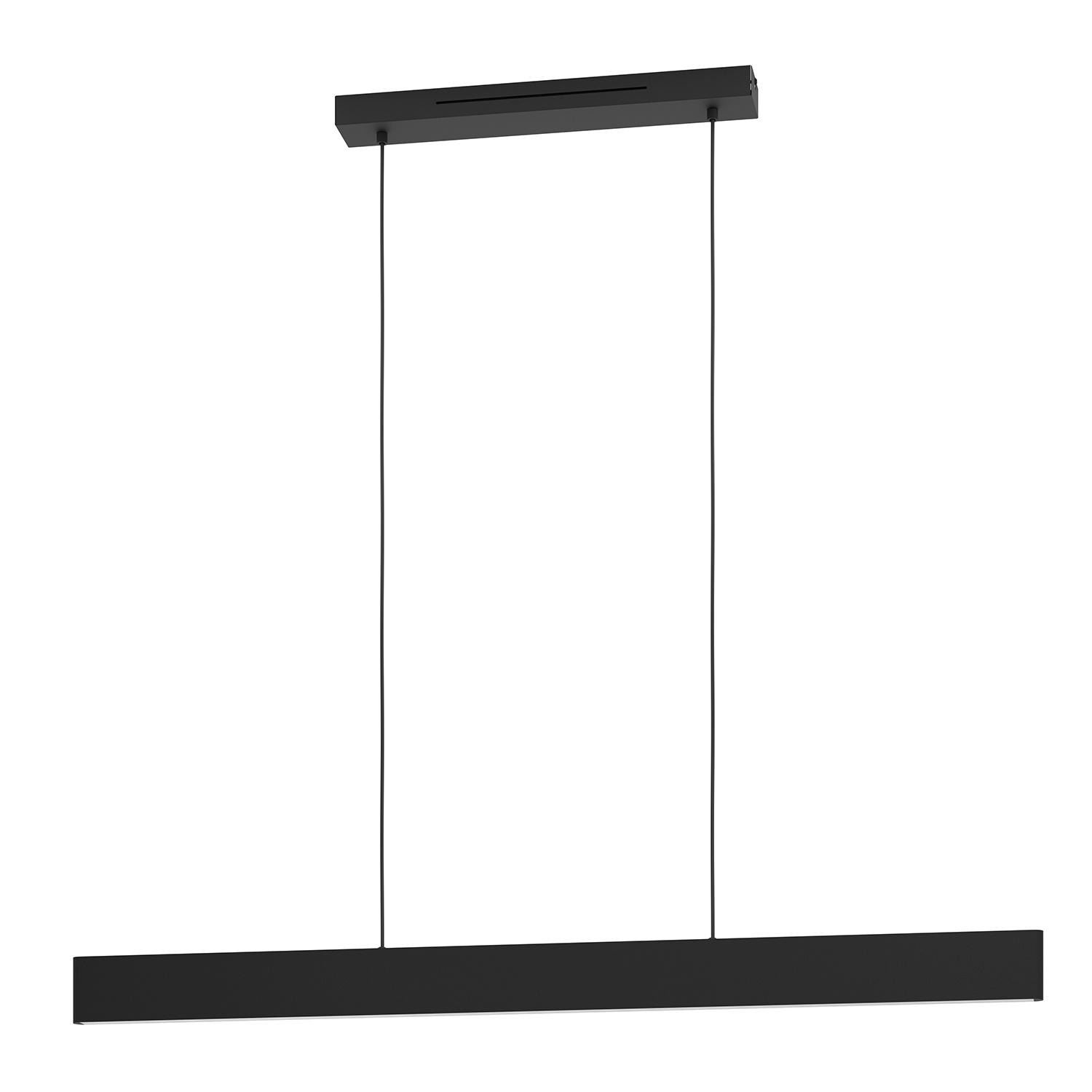 foto del prodotto lampadario a sospensione moderno andreas z acciaio nero 2 luci led 19w 4600lm