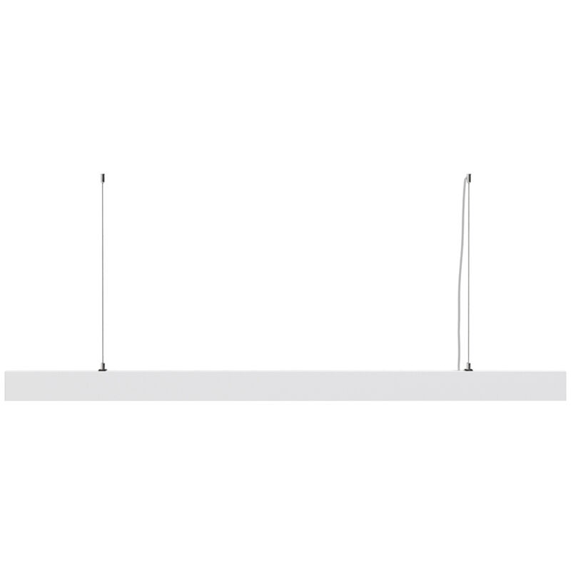 foto del prodotto lampadario a sospensione moderno basis alluminio bianco luce led integrato 40w