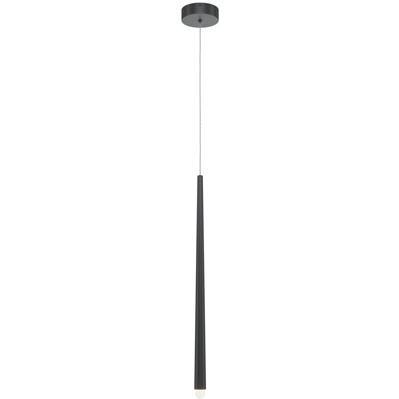 foto del prodotto lampadario a sospensione moderno cascade alluminio nero 1 luce led 6w