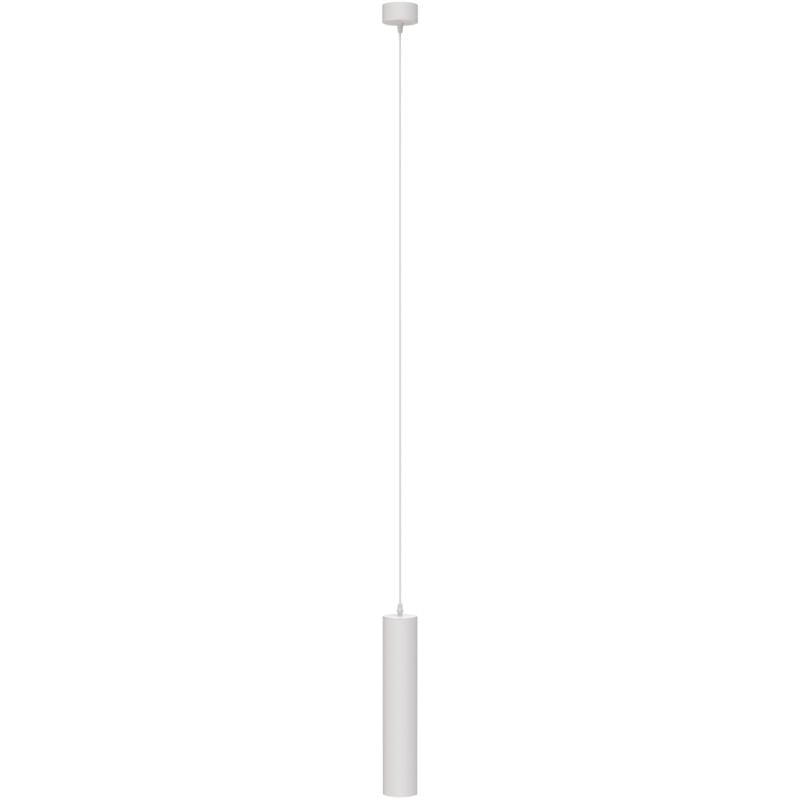 foto del prodotto lampadario a sospensione moderno focus alluminio bianco 1 luce gu10 10w