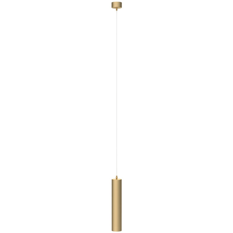 foto del prodotto lampadario a sospensione moderno focus alluminio oro 1 luce gu10 10w