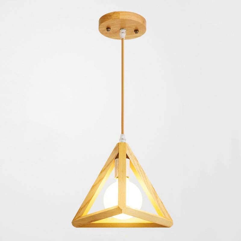 foto del prodotto lampadario a sospensione moderno lampada da soffitto forma geometrico plafoniera regolabile 20cm