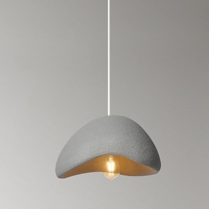foto del prodotto lampadario a sospensione moderno nordico lampada da soffitto interna plafoniera grigio 30cm
