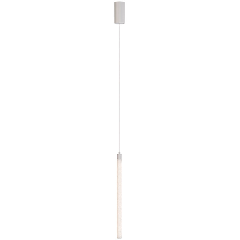 foto del prodotto lampadario a sospensione moderno ray alluminio bianco luce led integrato 20w
