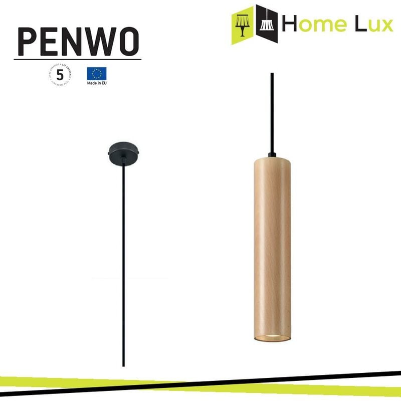foto del prodotto lampadario a sospensione penwo gu10 in legno