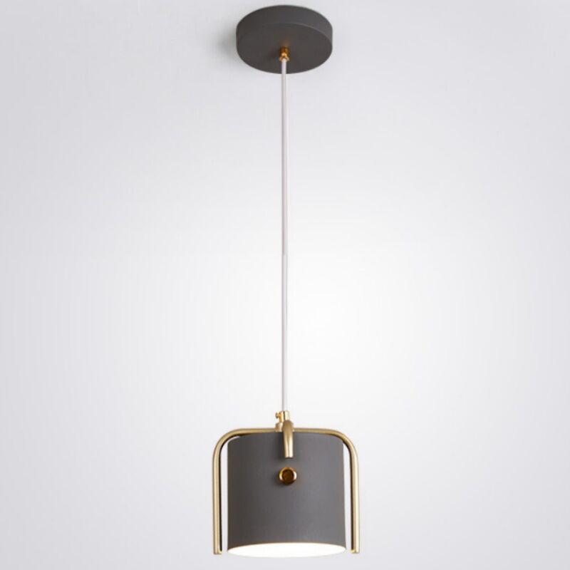 foto del prodotto lampadario a sospensione vintage industrial lampada da soffitto metallo plafoniera regolabile grigio
