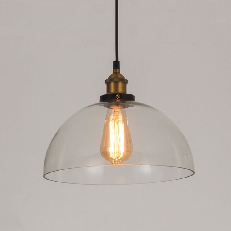 immagine 0 del prodotto lampadario a sospensione vintage industriale lampada a sospensione vetro lampada da soffitto regolabile e trasparente