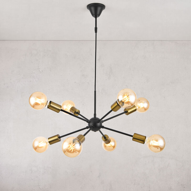 foto del prodotto lampadario amiens a 8 bracci lux.pro 
