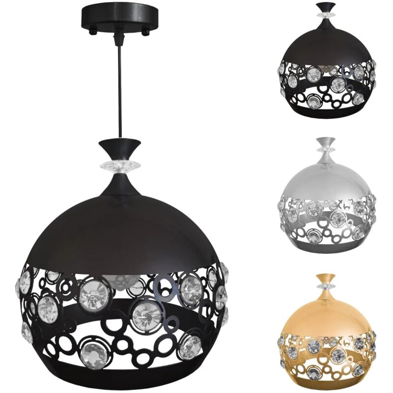 foto del prodotto lampadario arabesque a sospensione moderno con 1 globi in cristallo, ideale per illuminare soggiorno, sala da pranzo o camera da letto. stile