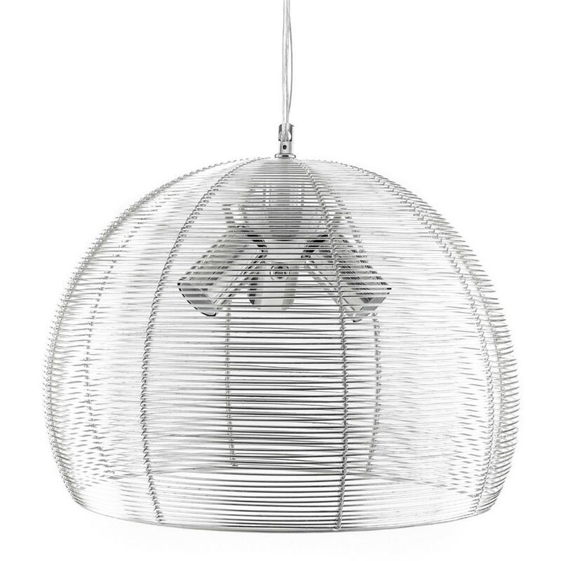 foto del prodotto lampadario con fili di alluminio cm .40 x h.30