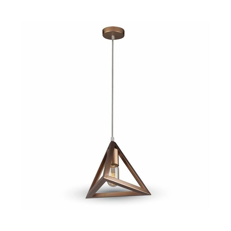 immagine 0 del prodotto lampadario con portalampada geometrico oro champagne 3d rotondo