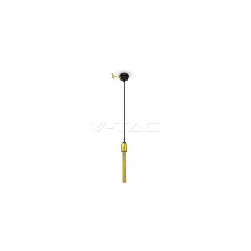 foto del prodotto lampadario con portalampada oro alluminio