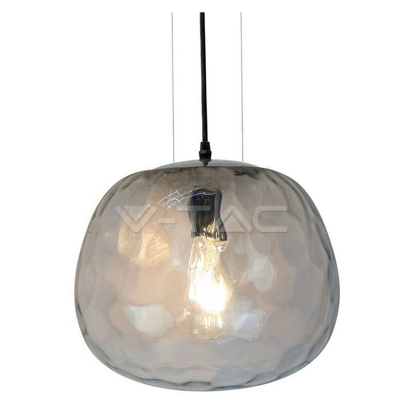 foto del prodotto lampadario con portalampada vetro design sospensione 3 300mm