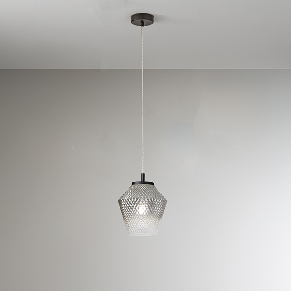 foto del prodotto lampadario contemporaneo arnia fumè 1 luce e27