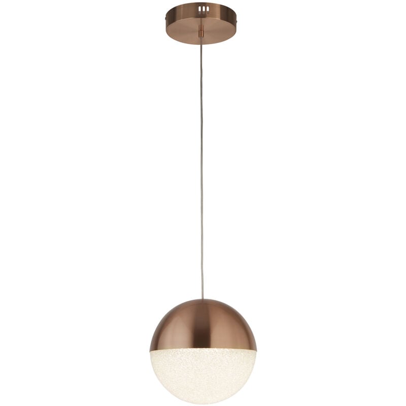 foto del prodotto lampadario contemporaneo marmi acciaio nero rame led 22w 4000k