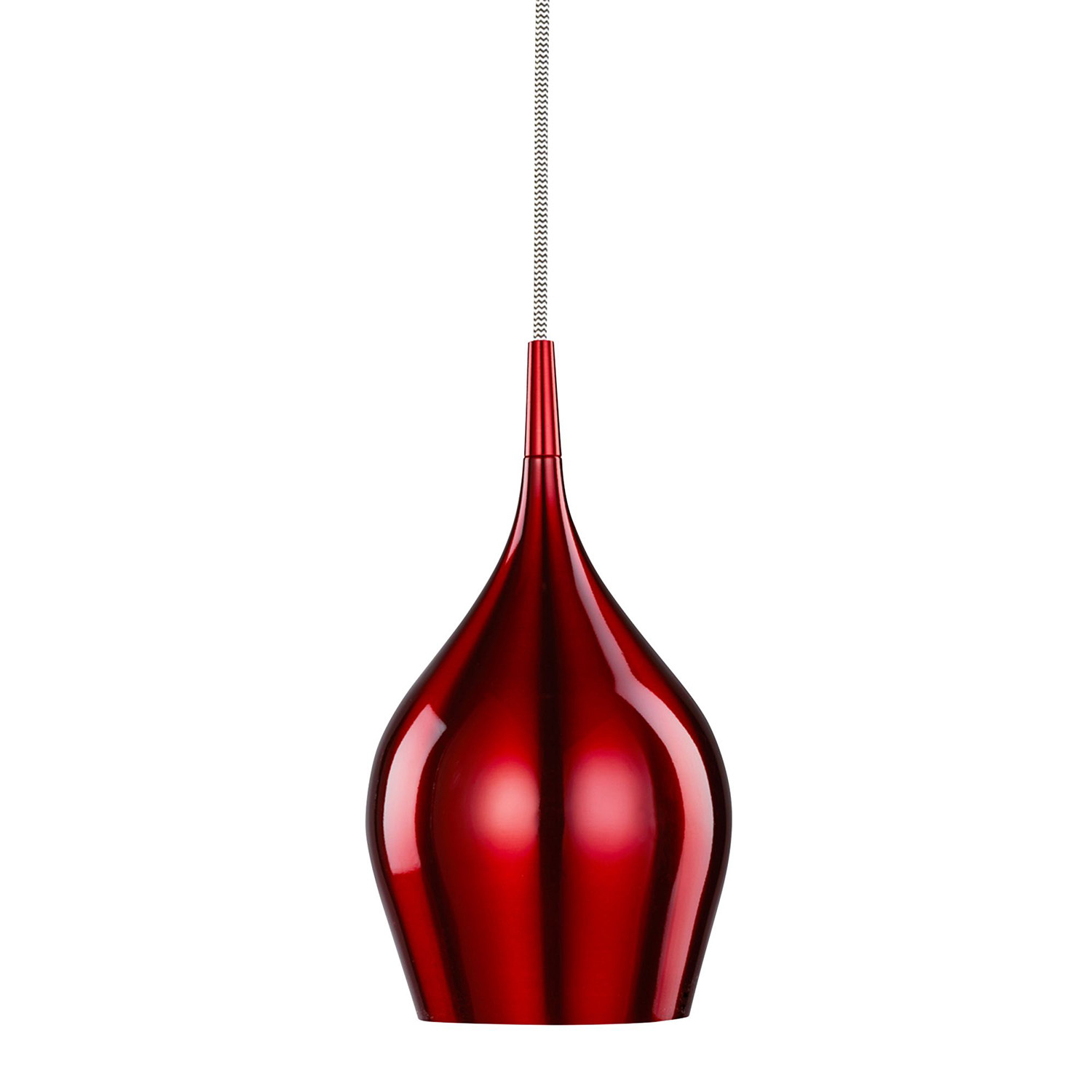foto del prodotto lampadario contemporaneo vibrante alluminio rosso 12 luci e14