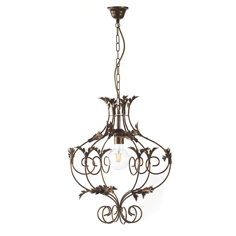 foto del prodotto lampadario contessa bronzo