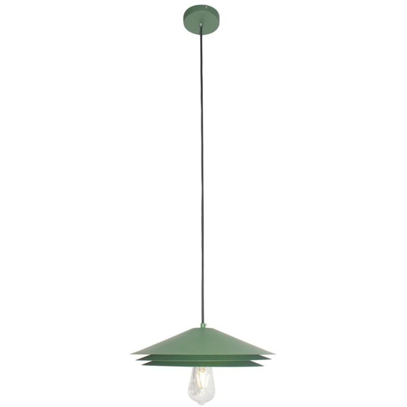foto del prodotto lampadario d. 35 x h. 161 cm in metallo verde kiruna