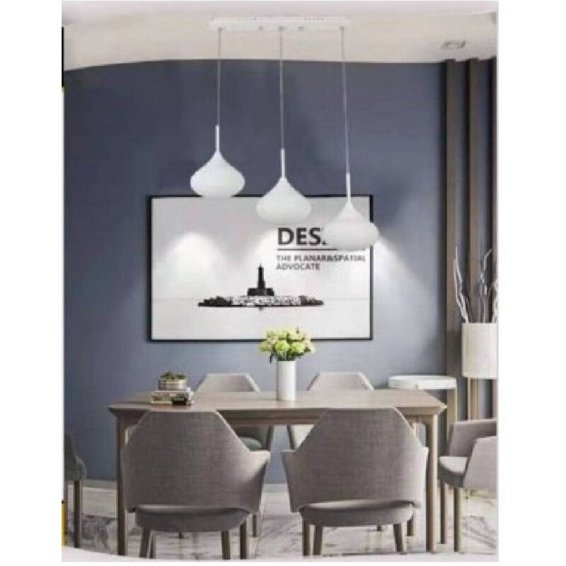foto del prodotto lampadario da soffitto a sospensione design 3 gocce 36w-72w 3000k-6500k b03 - - trade shop traesio