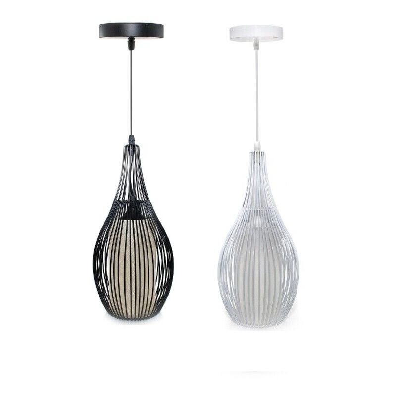 foto del prodotto lampadario da soffitto a sospensione regolabile design moderno per lampadina e27colore della luce bianco caldo