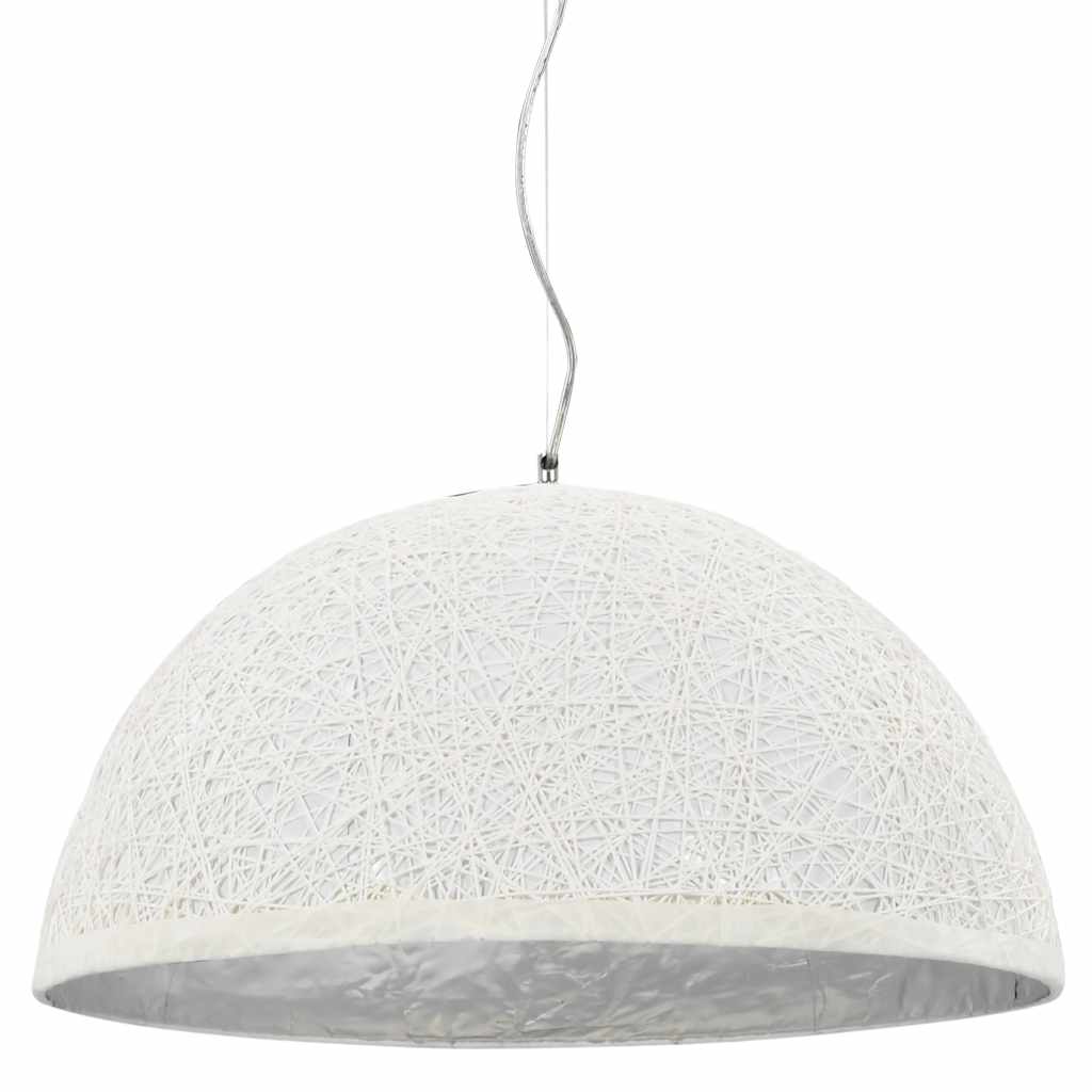 foto del prodotto lampadario da soffitto bianco e argento 50 cm e27 cod mxl 58503