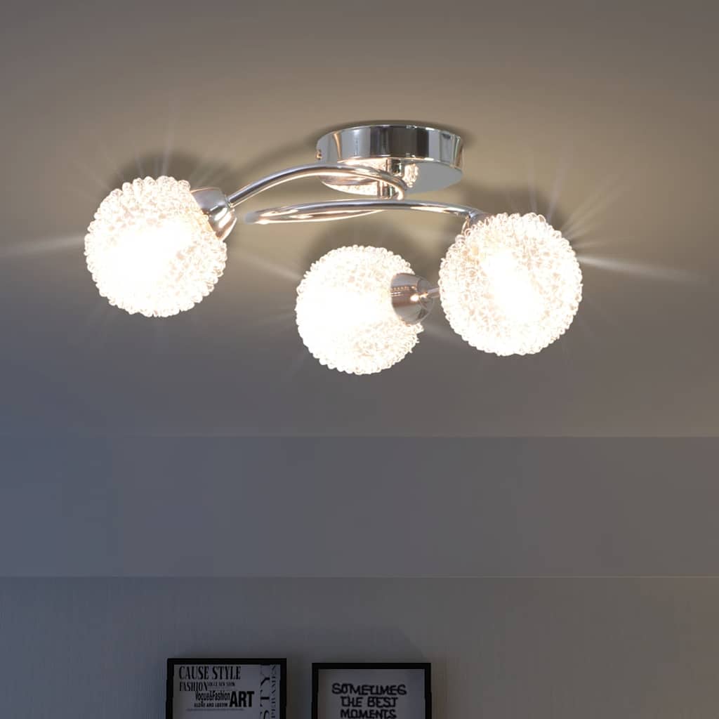 foto del prodotto lampadario da soffitto con 3 lampadine led g9 120 w vidaxl
