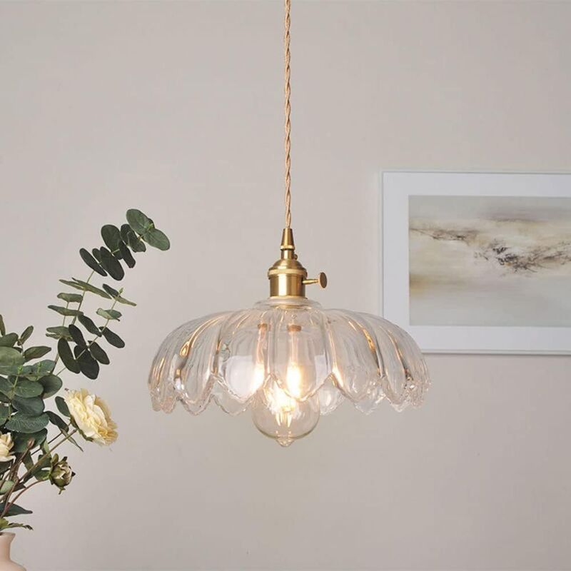foto del prodotto lampadario di cristallo in stile pastorale retr senza fonte di luce trasparente pothos