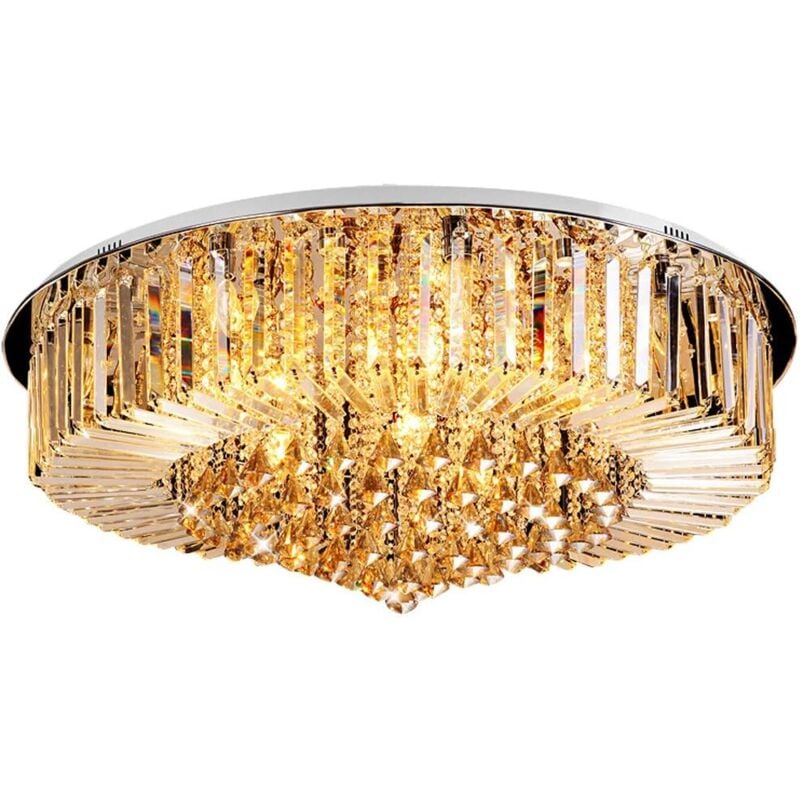 foto del prodotto lampadario di cristallo, lampada da soffitto di lusso oro lampada luster candeliere lampada da tavolo da pranzo, vintage lampada da parete interna