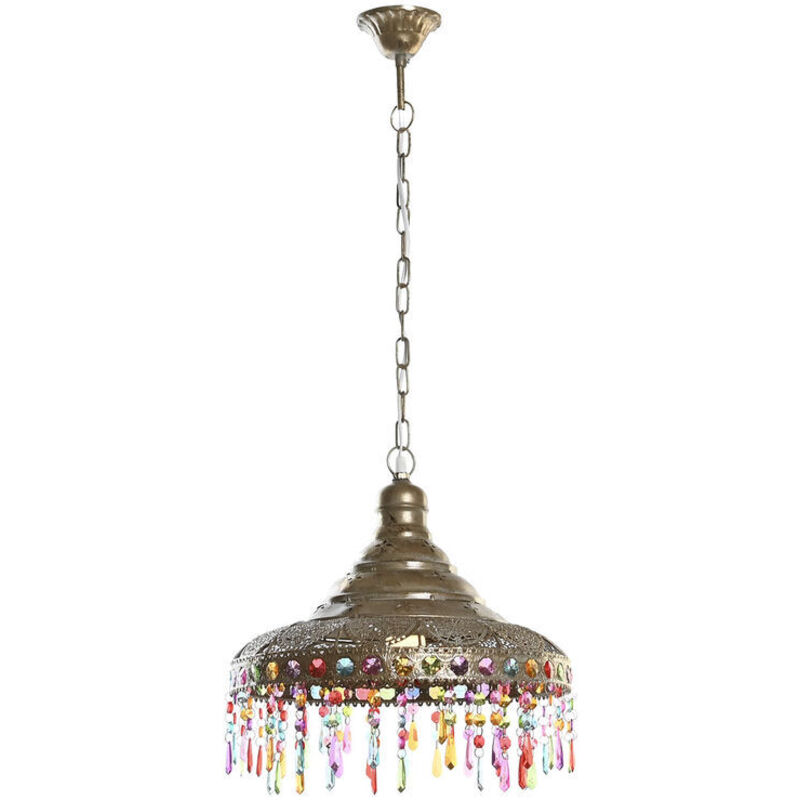 foto del prodotto lampadario dkd home decor 37 x 37 x 38 cm dorato metallo multicolore 50 w