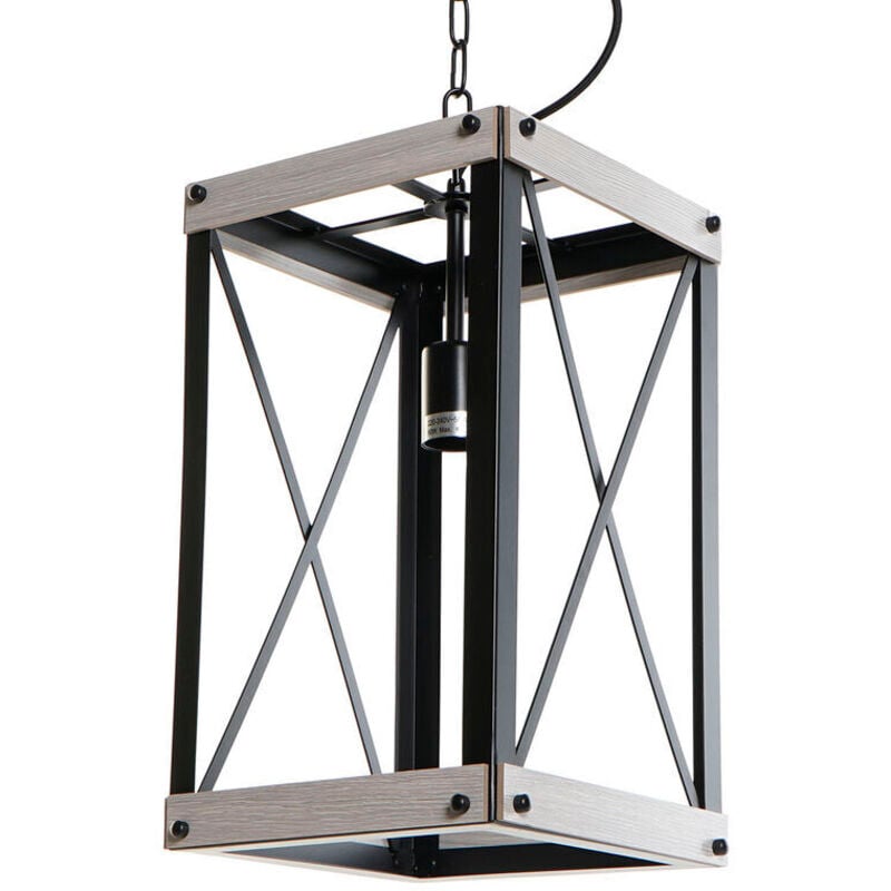 foto del prodotto lampadario dkd home decor nero metallo marrone 220 v 50 w (25 x 25 x 43 cm)