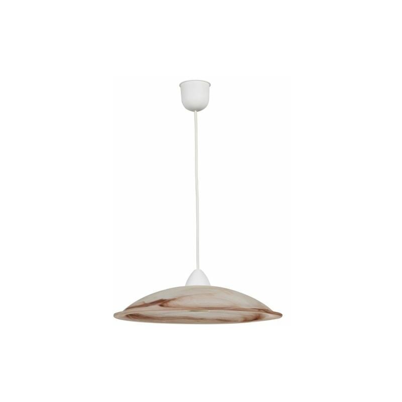 foto del prodotto lampadario duna e27 d.40cm alabastro tabacco