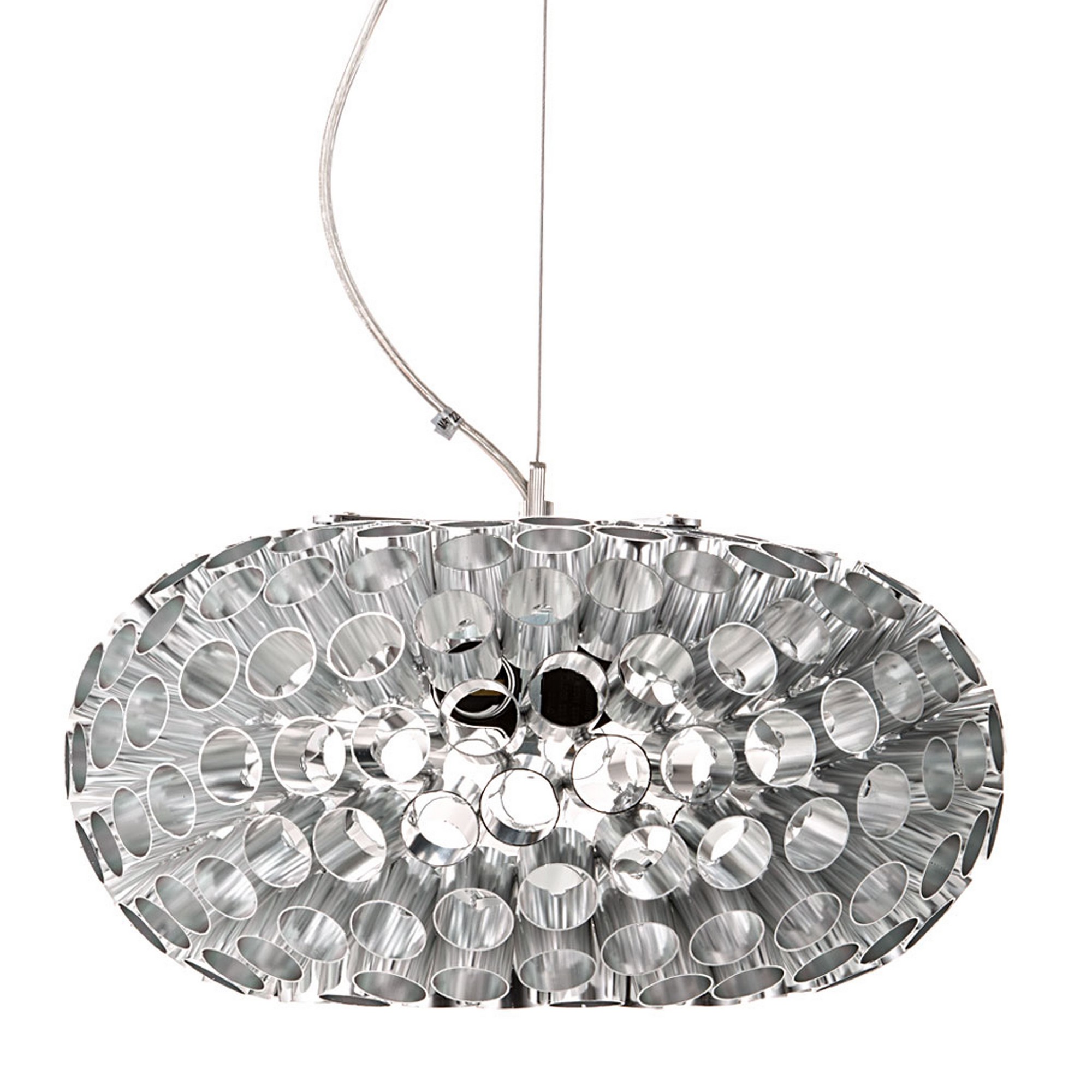 foto del prodotto lampadario in metallo cromato cm .38 x h.20