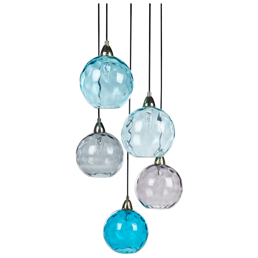 foto del prodotto lampadario in metallo ferro vetro soggiorno stile moderno stile moderno blu glamour soggiorno sala da pranzo camera